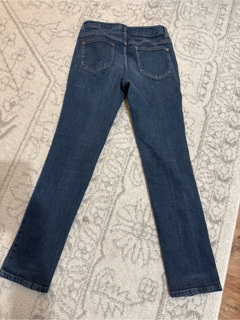 Faded Glory Straight-Leg Jeans in Dark Blue Denim 4P